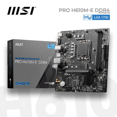 MSI PRO H610M-S DDR4 Motherboard LGA1700 — H610 ბიუჯეტური დედაპლატა