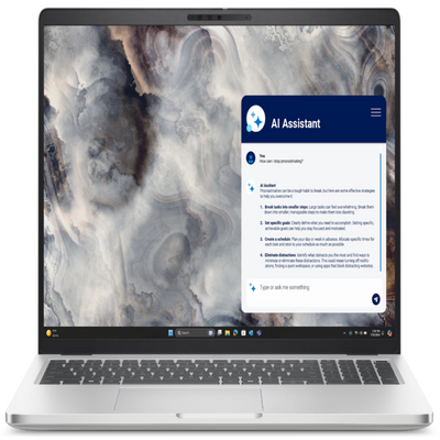 Dell Pro 16 Plus ლეპტოპი — წინა ხედი