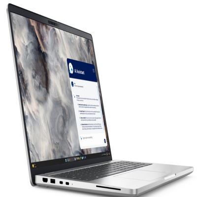 Dell Pro 16 Plus Touch ლეპტოპი — წინა ხედი