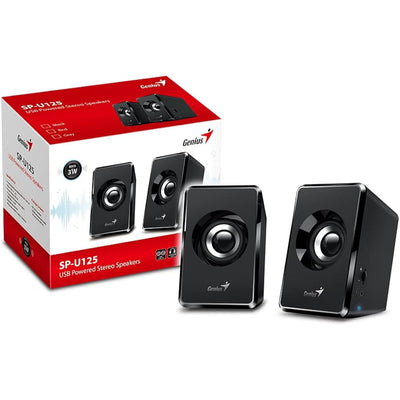 Genius SP-U125 USB Compact Speaker Black — კომპიუტერის დინამიკი