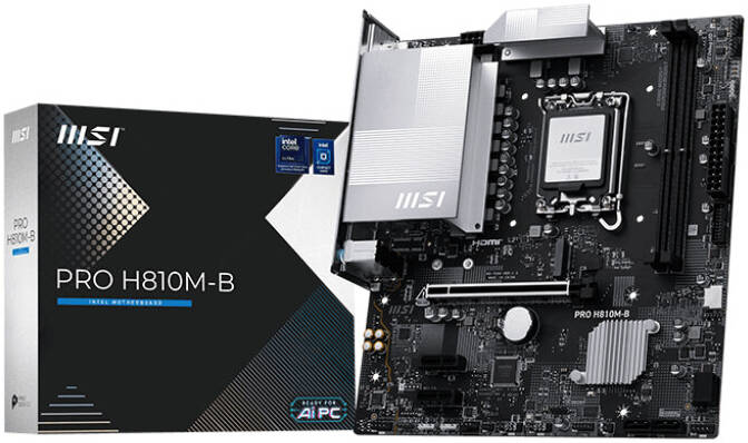 MSI PRO H810M-B Motherboard LGA1851 — H810 Arrow Lake Pro დედაპლატა