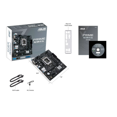 Asus Prime H610M-R D4-SI Motherboard LGA1700 DDR4 — დედაპლატა