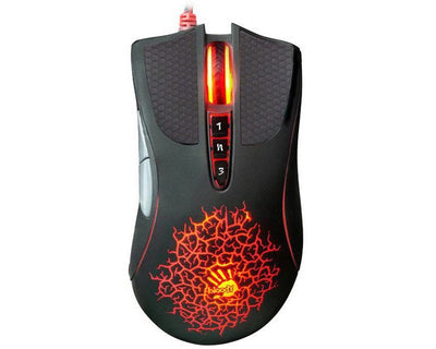 A4Tech Bloody A90 Light Strike RGB Gaming Mouse Black — გეიმინგ მაუსი