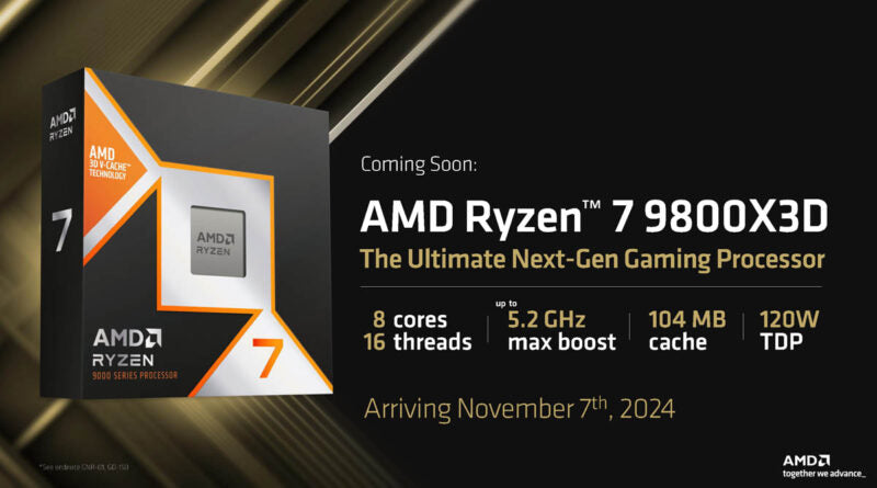 AMD Ryzen 7 9800X3D AM5 Zen 5 3D V-Cache — ყველაზე სწრაფი სათამაშო CPU