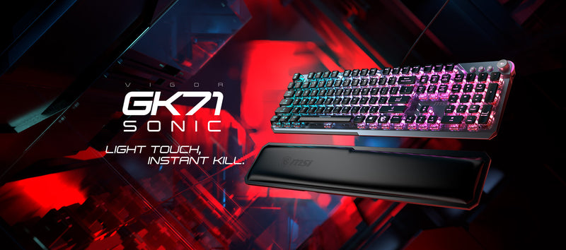 MSI VIGOR GK71 SONIC RED Mechanical Gaming Keyboard — კლავიატურა