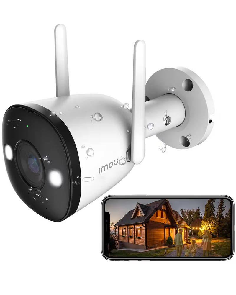Imou Bullet 2E 2K 3MP Full-Color Wi-Fi Outdoor Camera — Outdoor IP კამერა