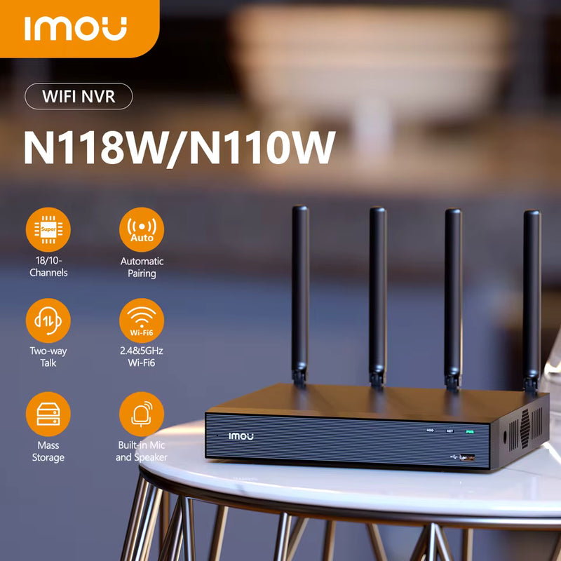Imou NVR-N110 10-Channel Wired NVR LAN — ვიდეო ჩამწერი