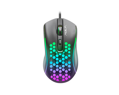 AULA S11 Ultra Lightweight RGB Gaming Mouse Black