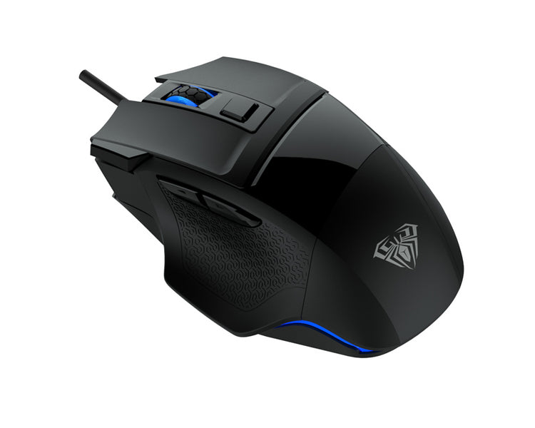 AULA S12 Rainbow Backlight Gaming Mouse Black