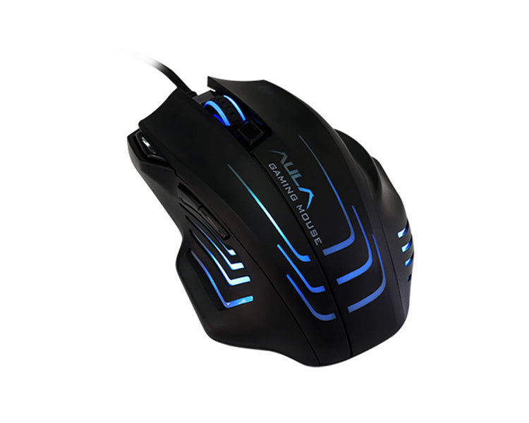 AULA S18 Rainbow Backlight Gaming Mouse Black