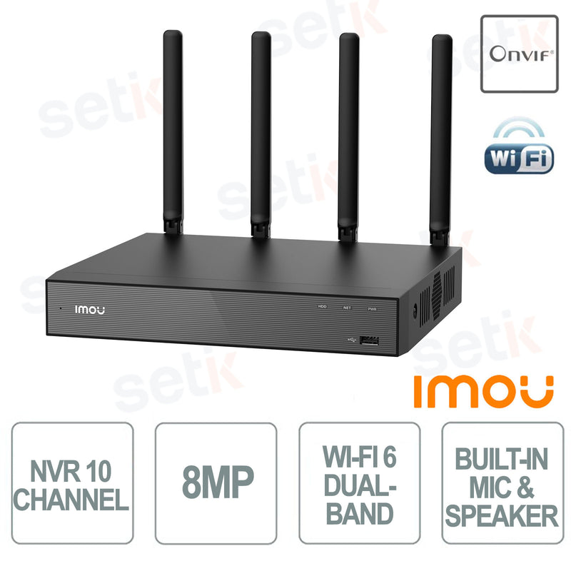 Imou NVR-N110W 10-Channel Wireless NVR — ვიდეო ჩამწერი