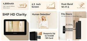 Imou VD1-5M0S 5MP Smart Door Viewer — ჭკვიანი კარის ვიდეო