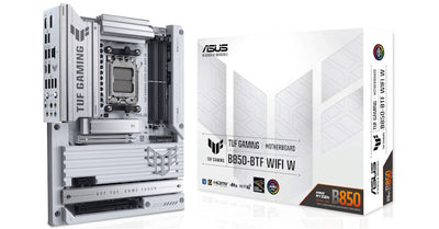Asus TUF GAMING B850-BTF WIFI White Motherboard AM5 — BTF White დედაპლატა