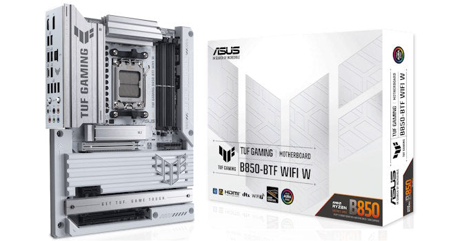 Asus TUF GAMING B850-BTF WIFI White Motherboard AM5 — BTF White დედაპლატა