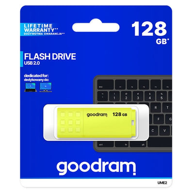 Goodram UME2 128GB Yellow USB Flash Drive 2.0